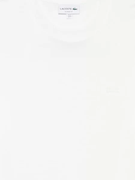 Scurt tricou Lacoste alb