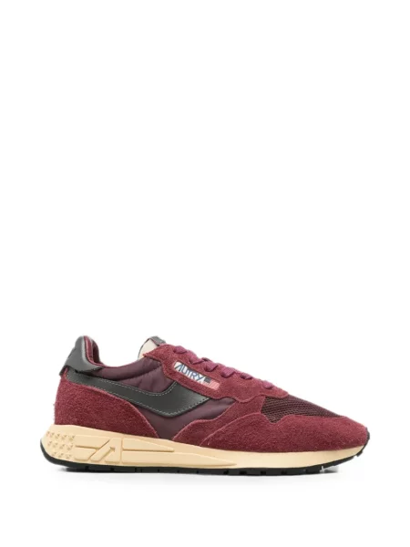 Sneakerși Autry cu șireturi din dantelă roșu