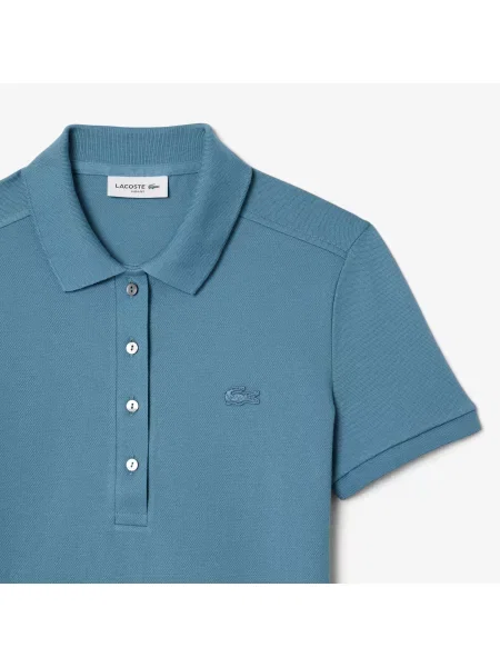 Lacoste Polo O Kroju Slim Fit niebieski