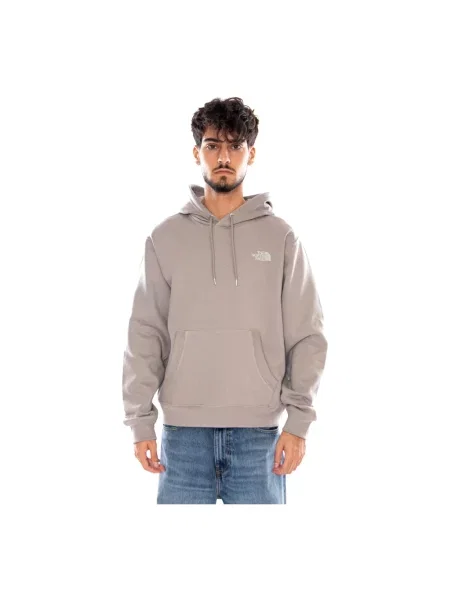 Bluza z kapturem The North Face z kapturem z kamieniami szara