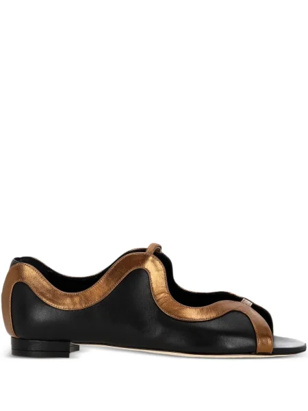 Sandale Manolo Blahnik bez pete crna