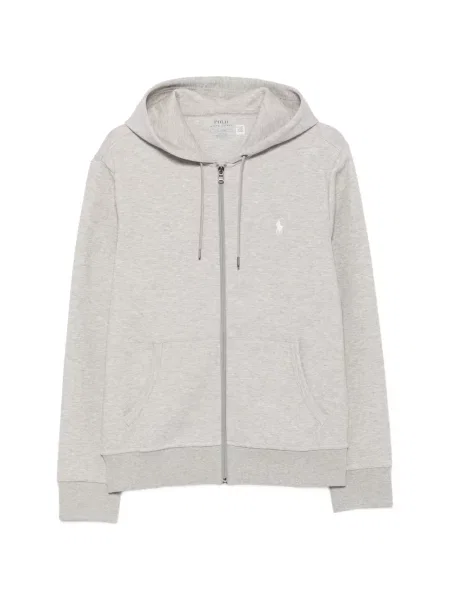Hímzett kapucnis melegítő felső Polo Ralph Lauren szürke