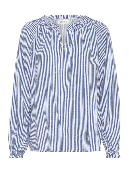 Cream Bluză Tiah albastru alb