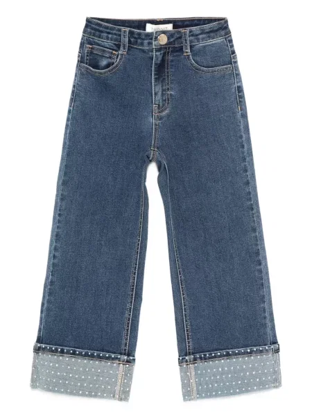 Jeansy dziecięce Twinset niebieskie