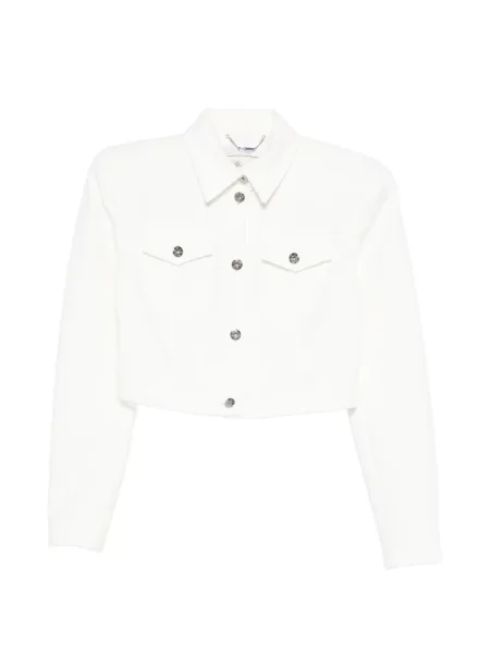 Bouclé geacă Blumarine alb