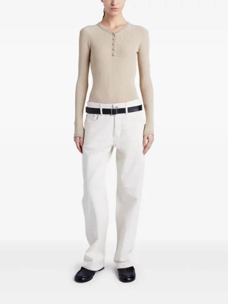Megztas palaidinė be rankovių Proenza Schouler White Label balta