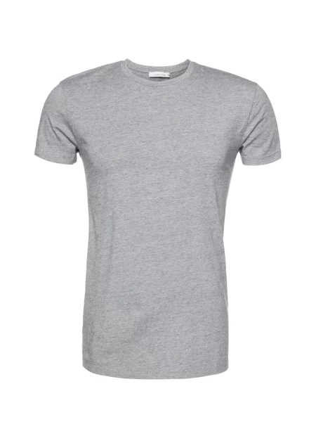 Samsøe Samsøe Tričko Kronos melírovaná sivá