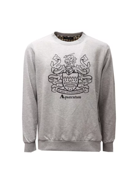 Bluza Aquascutum z kapturem szara
