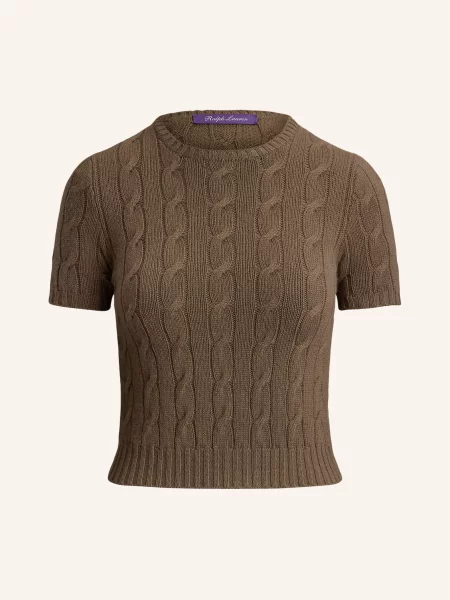Ralph Lauren Collection Úpletové Tričko Z Kašmíru černošedá