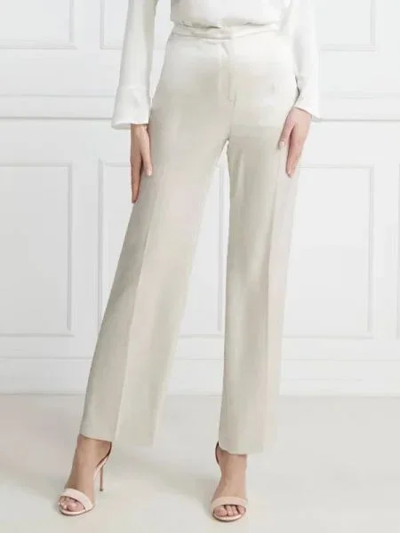 Marc Cain Pantaloni | high waist bej