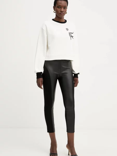 Pinko Hanorac MANDORLATO | Cropped Fit alb