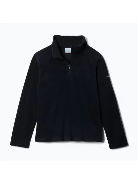 Gyerek polár pulóver Columbia Glacial Fleece Half Zip Black. Méret: XL fekete