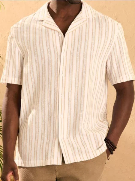 Sinsay Luźna koszula w kremowy