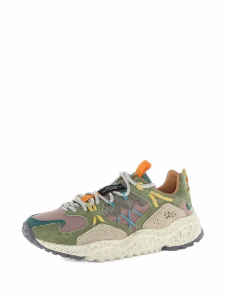 Sneakerși Flower Mountain cu model floral verde