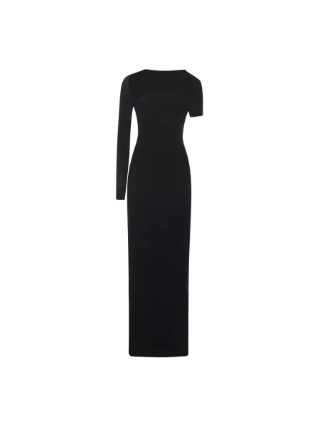 Sukienka Courreges drapowana czarna