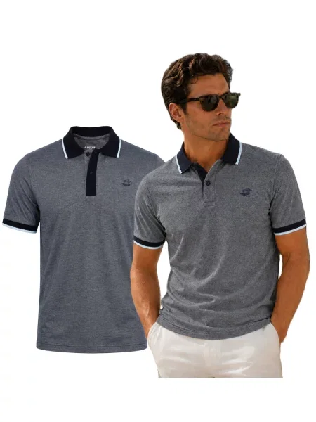 Tricou polo Lotto gri