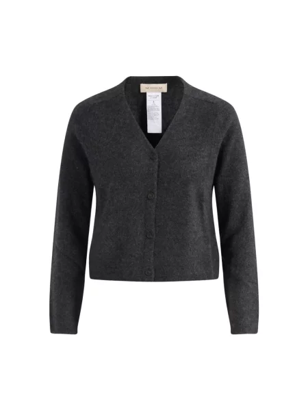 Dzianinowy sweter Max Mara szary