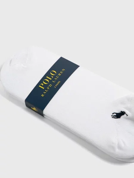 Șosete Polo Ralph Lauren Cotton Blend-ghost Ped Pp Sck alb