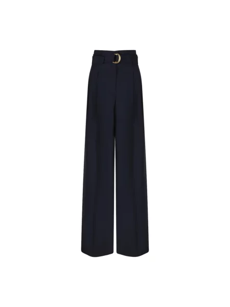 Spodnie Max Mara Studio niebieskie