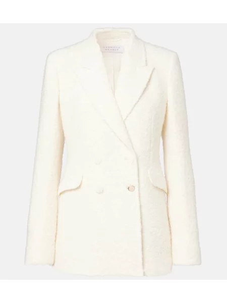 Sacou Gabriela Hearst de lână alb