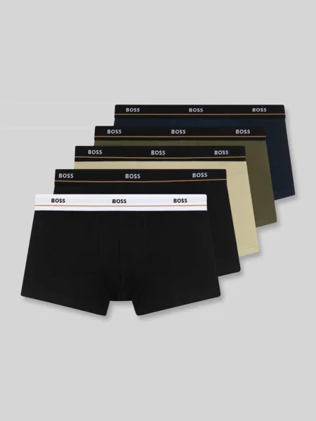 BOSS bokserki z Trunk 5P Essential oliwkowe