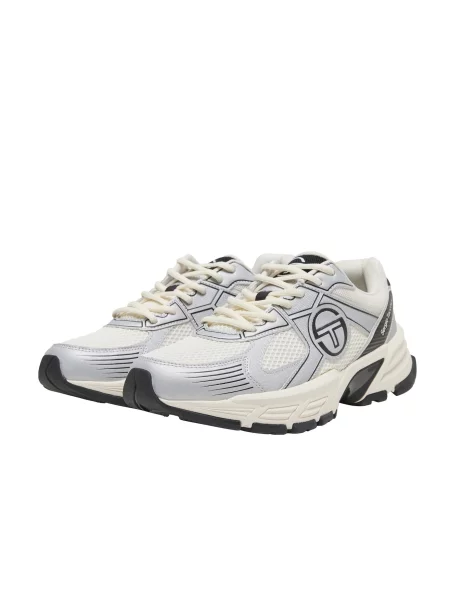 Sergio Tacchini Rövid szárú sportcipők Imperia fekete / ezüst / gyöngyház-fehér fehér