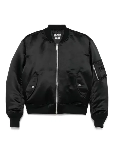 Satynowy kurtka bomber Black Comme Des Garçons czarny