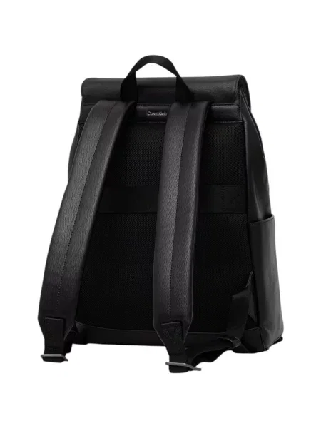 Calvin Klein rucsac de oraș pentru bărbați cu imitație de piele negru