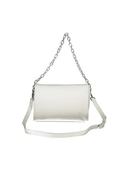 Lniana torebka crossbody Valentino By Mario Valentino biała