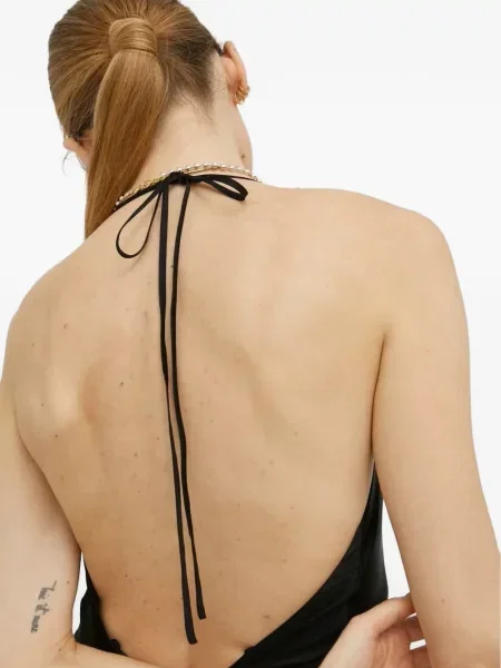 Rochie maxi Herskind fără mâneci de costum negru