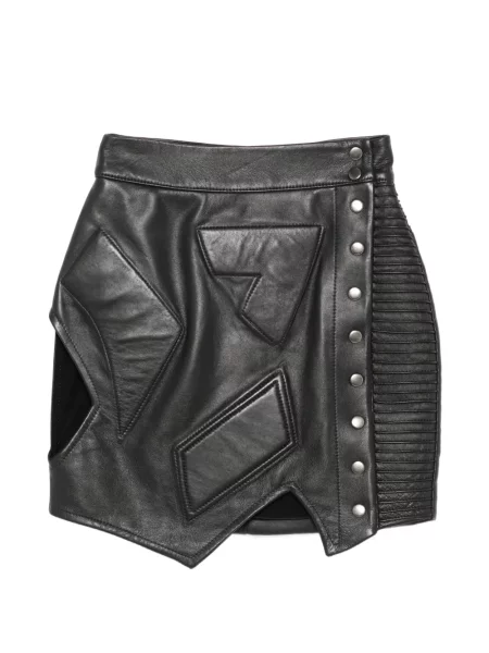 Fusta mini Mitiliane Couture cu imprimeu geometric negru
