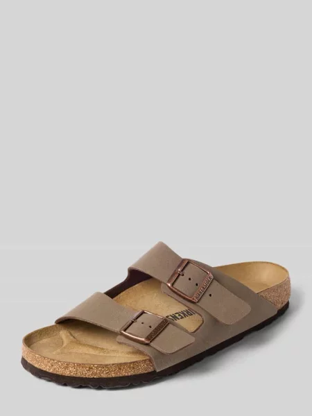 Klapki Birkenstock brązowe