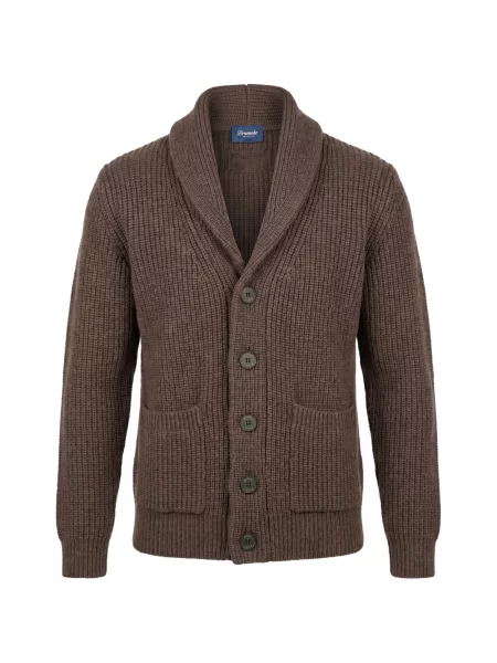 Gulerat cardigan Drumohr maro