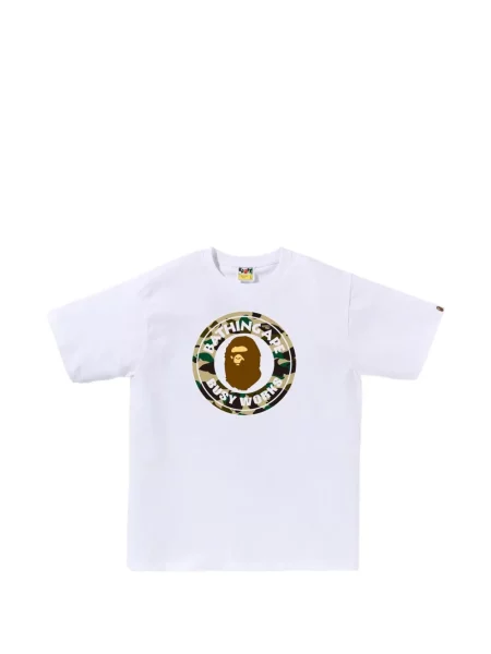 Koszulka A Bathing Ape® z nadrukiem biała