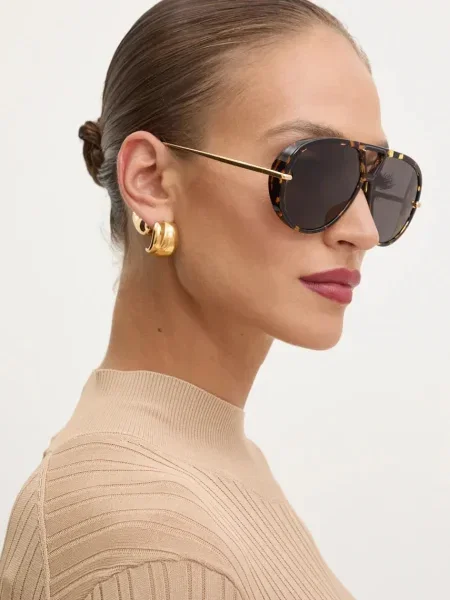 Sunčane naočale Bottega Veneta za žene smeđa