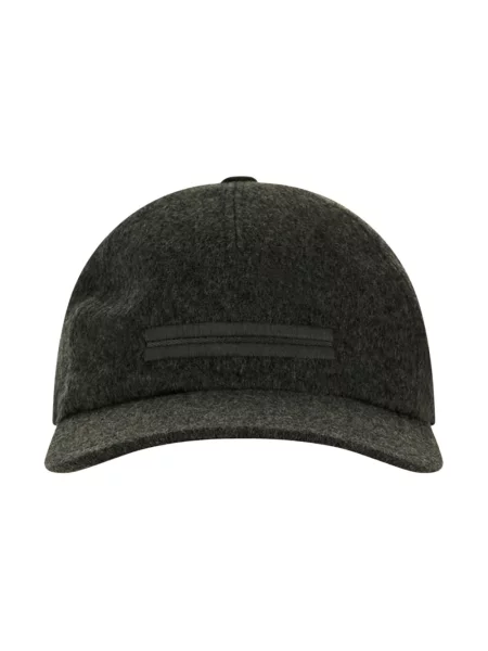 Czapka z daszkiem Zegna wełniana szara