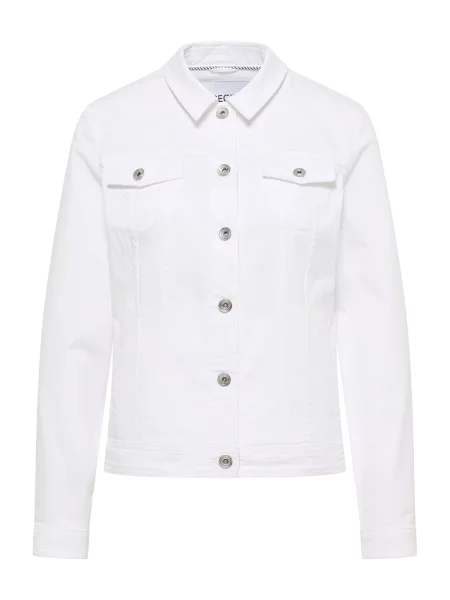 CECIL Geacă de primăvară-toamnă denim alb