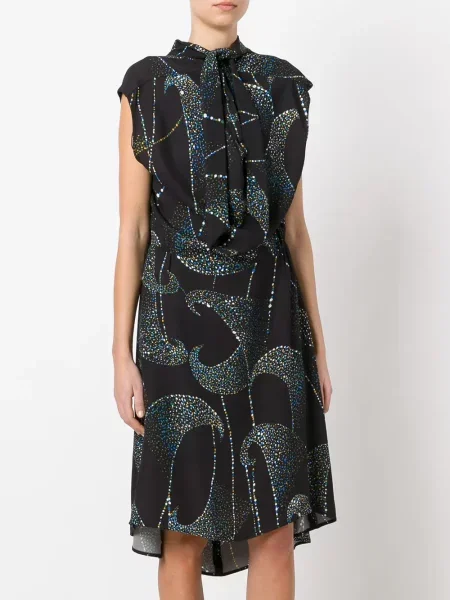 Rochie Balenciaga cu imagine negru