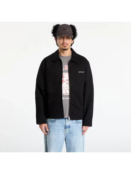 Μπουφάν Carhartt WIP Module Script Jacket UNISEX Black/ White Rigid L λευκό