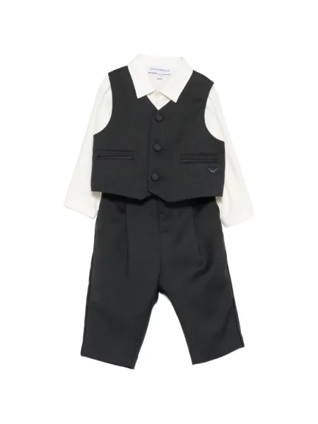Spodnie dziecięce Emporio Armani czarne