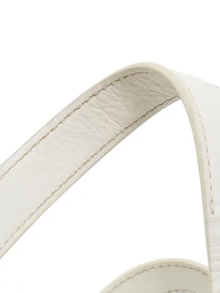 Geantă Alexander Wang din piele cu cataramă alb