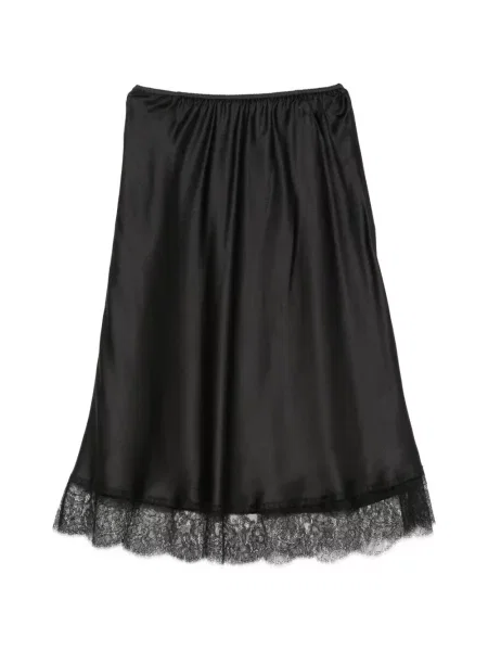 Fustă Carine Gilson din satin negru
