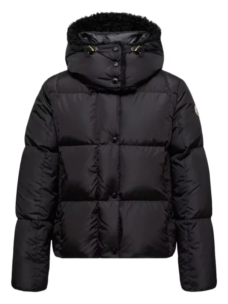 Geacă Moncler cu glugă negru