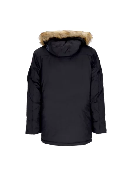 Kurtka Alpha Industries polarowa ze stójką czarna