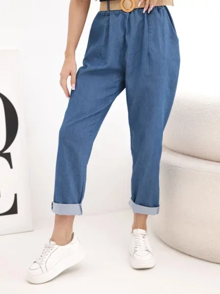 Pantaloni Kesi Włoski albastru