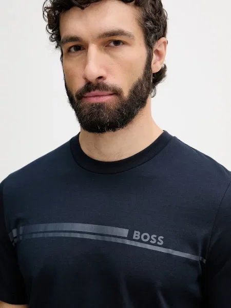 BOSS T-shirt lounge granatowa