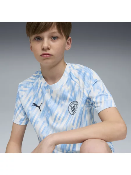 PUMA Młodzieżowa koszulka przedmeczowa Manchester City Odzież niebieski