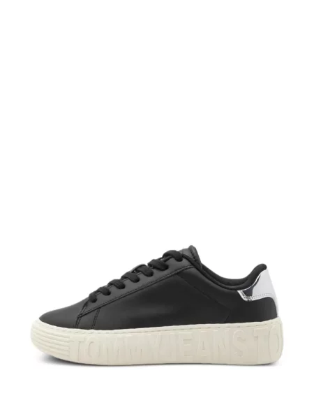 Sneakerși Tommy Hilfiger din piele negru