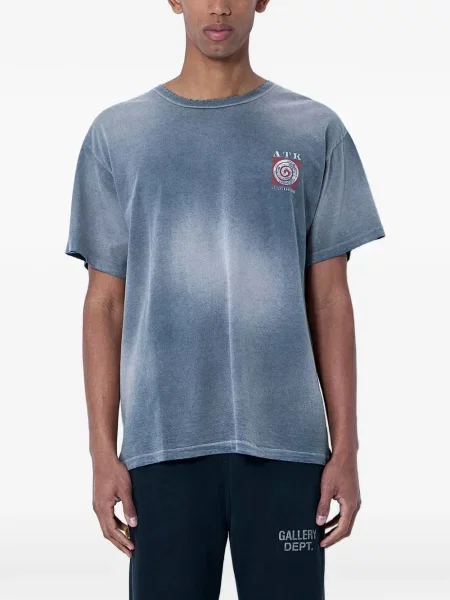Tricou Gallery Dept. zdrențuiți cu decolteu rotund gri