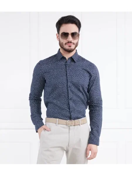 BOSS BLACK De in cămașă Roger_F negru